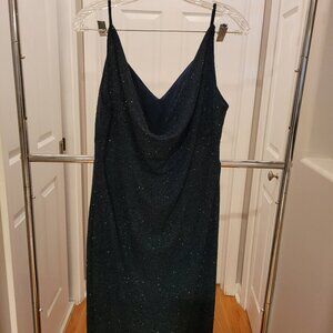 Brand new dark blue sparkly Bisou Bisou bodycon dress.  Size 12.